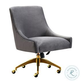 Beatrix Grey Adjustable Swivel Office Chair