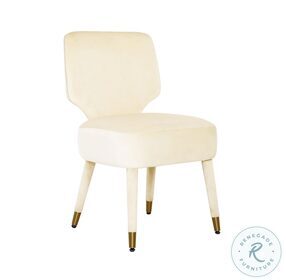 Athena Cream Velvet Dining Chair by Inspire Me Home Decor