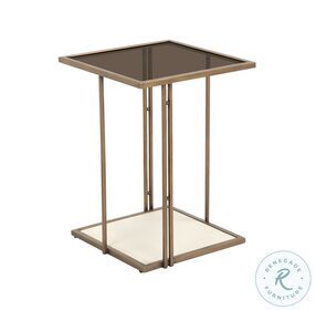 Emma Cream Ash And Gold Side Table By Inspire Me Home Decor