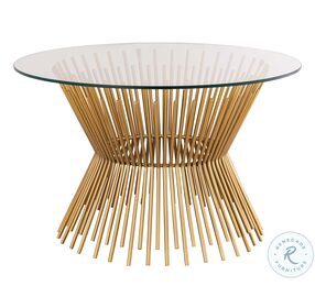 Grace Gold Glass Coffee Table by Inspire Me Home Decor