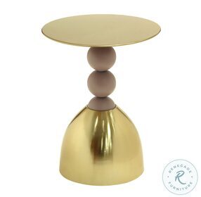 Daleyza Gold And Pink Side Table