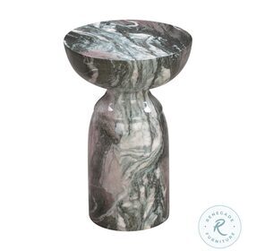 Rue Grey And Blush Marble Side Table