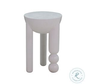 Morse White wood Accent Table