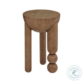 Morse Cognac wood Accent Table