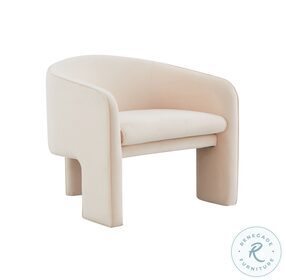 Marla Peche Velvet Accent Chair