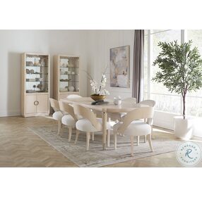 Nouveau Chic Sandstone Extendable Dining Room Set