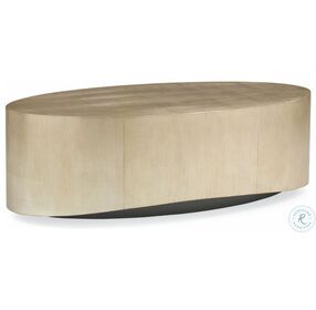 Come Oval Here! Pompeii And Charcoal Oval Cocktail Table