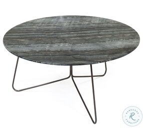 Tracy Black Marble Top 35" Cocktail Table
