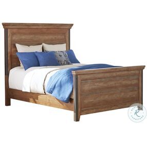 Taos Canyon Brown Queen Panel Bed