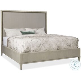 Elixir Grey And Serene Gray Beige King upholstered Bed
