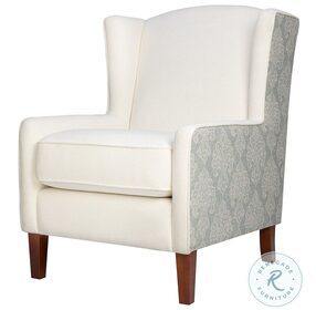 Turner Beige Floral Upholstered Accent Chair