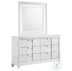 Charlotte White Dresser With Mirror