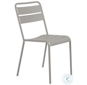 Twist Mud Gray Stackable Outdoor Chair Set of 4
