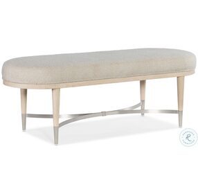 Nouveau Chic Oslo Beige Upholstered Bench
