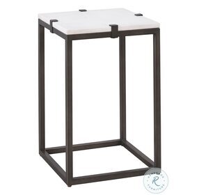 Modern Farmhouse Archer Black And White Chairside Table