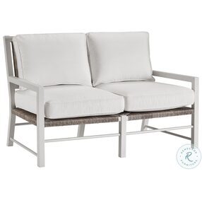 Coastal Living Tybee Canvas Natural Outdoor Loveseat