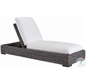 Coastal Living Montauk Canvas Natural Outdoor Chaise Lounge