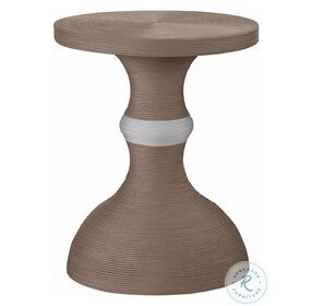 Coastal Living Boden Tan Rope Outdoor Accent Table