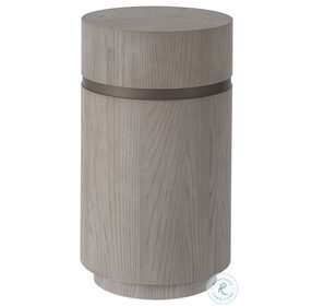 Modern Siltstone Gray Small Round End Table