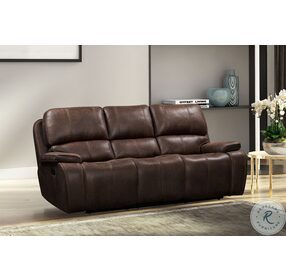 Brookings Brown Dual Reclining Sofa