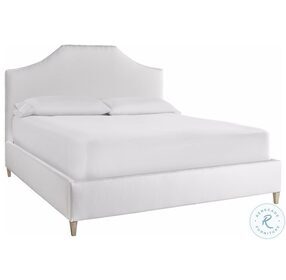 Past Forward Blythe Dover White Queen Upholstered Panel Bed