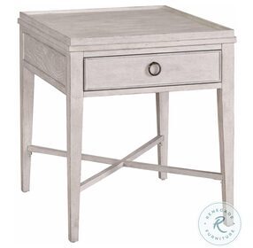 Past Forward Distressed Dover White Rectangular End Table