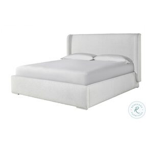 Tranquility Restore Cottony Ivory King Upholstered Panel Bed