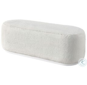Tranquility Bunny Cream Upholstered Bench