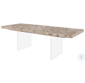 Tranquility Mappa Burl Extendable Dining Table