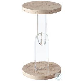 Tranquility Mappa Burl Side Table
