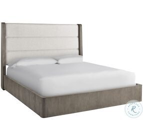 Erinn V X Morada Crossover Sand And Weathered Oak Queen Low Profile Bed
