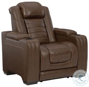 Backtrack Chocolate Power Recliner With Power Headrest