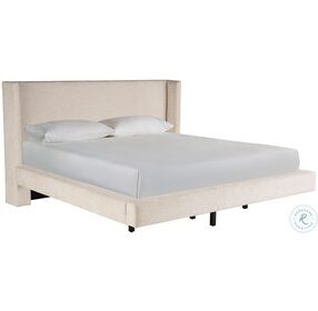 Weekender Vanilla Sainte Ann Queen Upholstered Platform Bed
