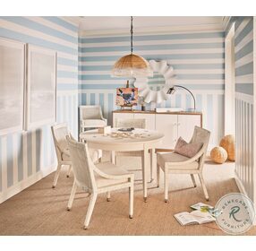 Weekender White Sand Watercolor Dining Room Set