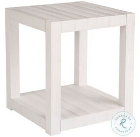 Weekender White Sand Hermosa Square End Table