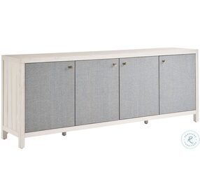 Weekender White Sand and Blue Seagrass Captiva Credenza