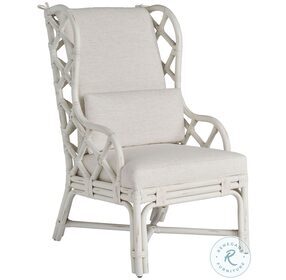 Weekender White Rattan Santa Rosa Arm Chair