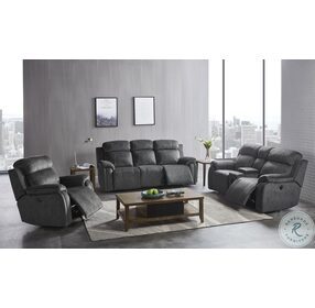 Tango Shadow Dual Power Reclining Living Room Set With Power Footrest