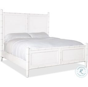 Charleston White King Panel Bed