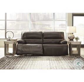 Ricmen Walnut Power Reclining Sofa