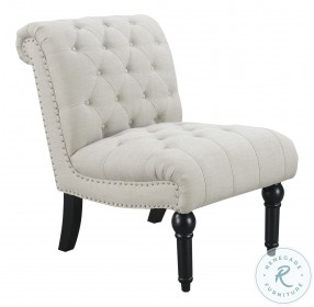 Hardy Almost White Armless Accent Chair