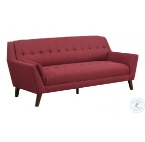 Browning Brick Red 79" Sofa