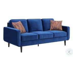 Holland Royal Blue Velvet 81" Sofa