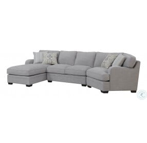 Analiese Linen Gray LAF Chaise Sectional