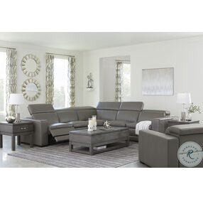 Texline Gray Power Reclining Sectional