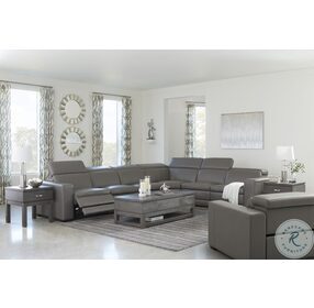 Texline Gray 7 Piece Power Reclining Sectional