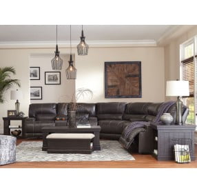 McCaskill Gray Power Reclining LAF Sectional