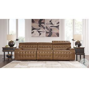 Temmpton Chocolate Leather Modular Sofa