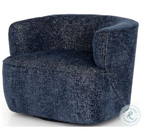 Mila Comal Azure Swivel Chair