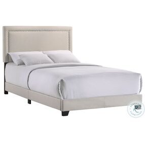 Zion Fog Full Upholstered Panel Bed